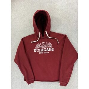 University‎ Of Chicago Distressed Campus Cropped Sweatshirt (Women's Medium)